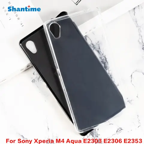 Per Sony Xperia M4 Aqua E2303 E2306 E2353 Gel budino custodia protettiva per telefono in Silicone custodia protettiva per Sony Xperia M4 Aqua custodia morbida in TPU