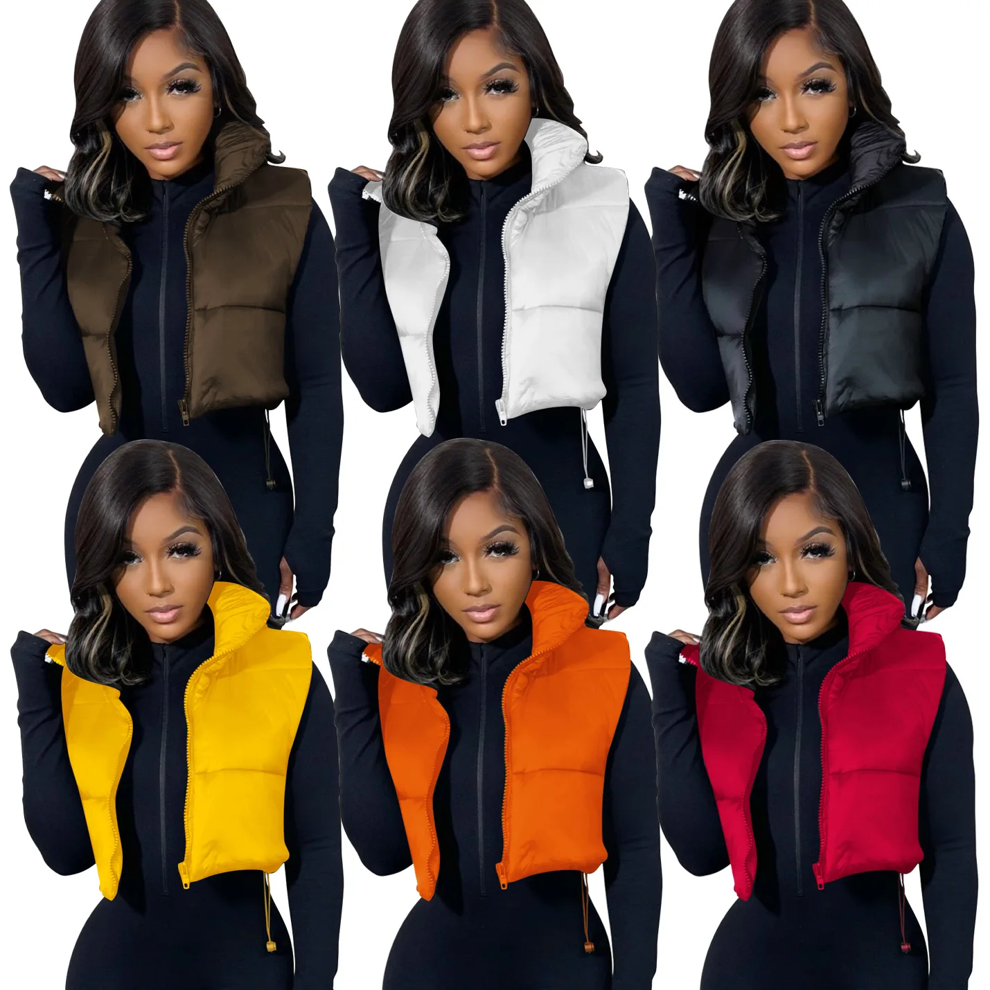 Women Parkas Vest Short Coat Sleeveless Zipper Jackets Turtleneck Elegant Thick Warm Top Coats Casual Solid Vests Autumn Winter
Women Parkas Vest Short Coat Sleeveless Zipper Jackets Turtleneck Elegant Thick Warm Top Coats Casual Solid Vests Autumn Winter