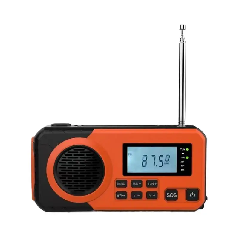 Solar Crank Radio Survival Radio For Camping AM FM Receiver With Flashlight For Travel Home Camping Broadcast Receiving
Solar Crank Radio Survival Radio For Camping AM FM Receiver With Flashlight For Travel Home Camping Broadcast Receiving