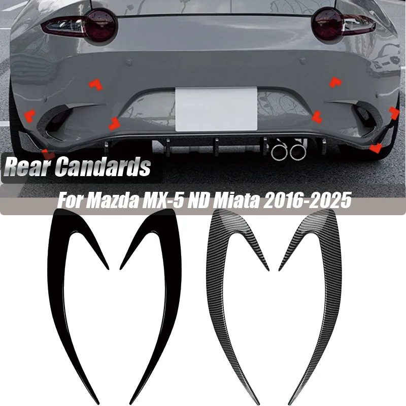 2PCS Rear Bumper Side Vent Canard Covers For Mazda MX-5 Miata ND 2016-2025 Gloss Black/Carbon Fiber Look
2PCS Rear Bumper Side Vent Canard Covers For Mazda MX-5 Miata ND 2016-2025 Gloss Black/Carbon Fiber Look