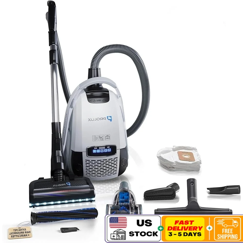 Lightweight Canister Vacuum Cleaner HEPA Filter Adjustable Suction Wessel Werk EBK250 Power Nozzle Quick Clean Pet Hair Carpet
Lightweight Canister Vacuum Cleaner HEPA Filter Adjustable Suction Wessel Werk EBK250 Power Nozzle Quick Clean Pet Hair Carpet