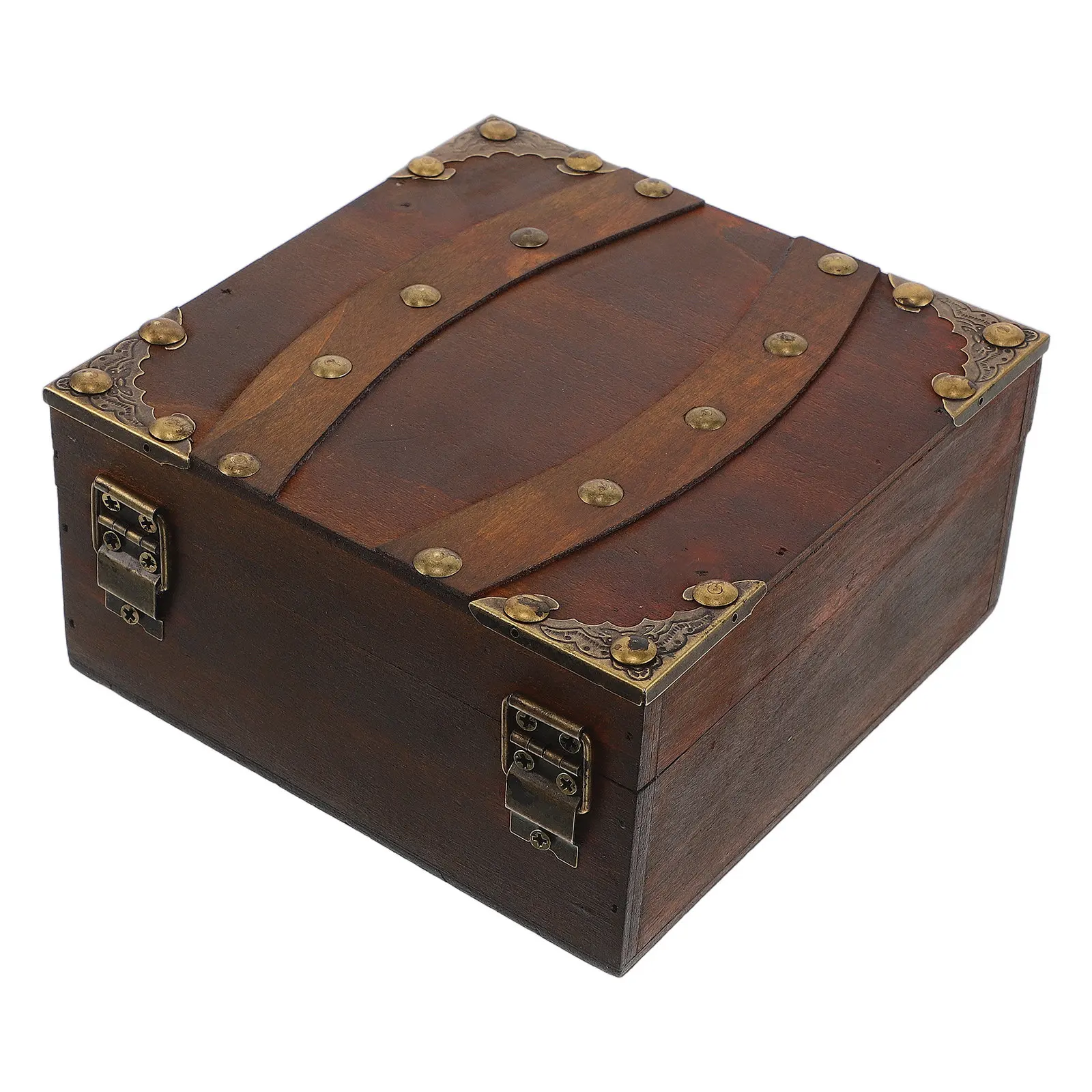 Wooden Jewelry Storage Chest 5.7x5.7x3 Inch Vintage Lockable Treasure Box Combination Lock Small Decorative Rustic Organizer
Wooden Jewelry Storage Chest 5.7x5.7x3 Inch Vintage Lockable Treasure Box Combination Lock Small Decorative Rustic Organizer