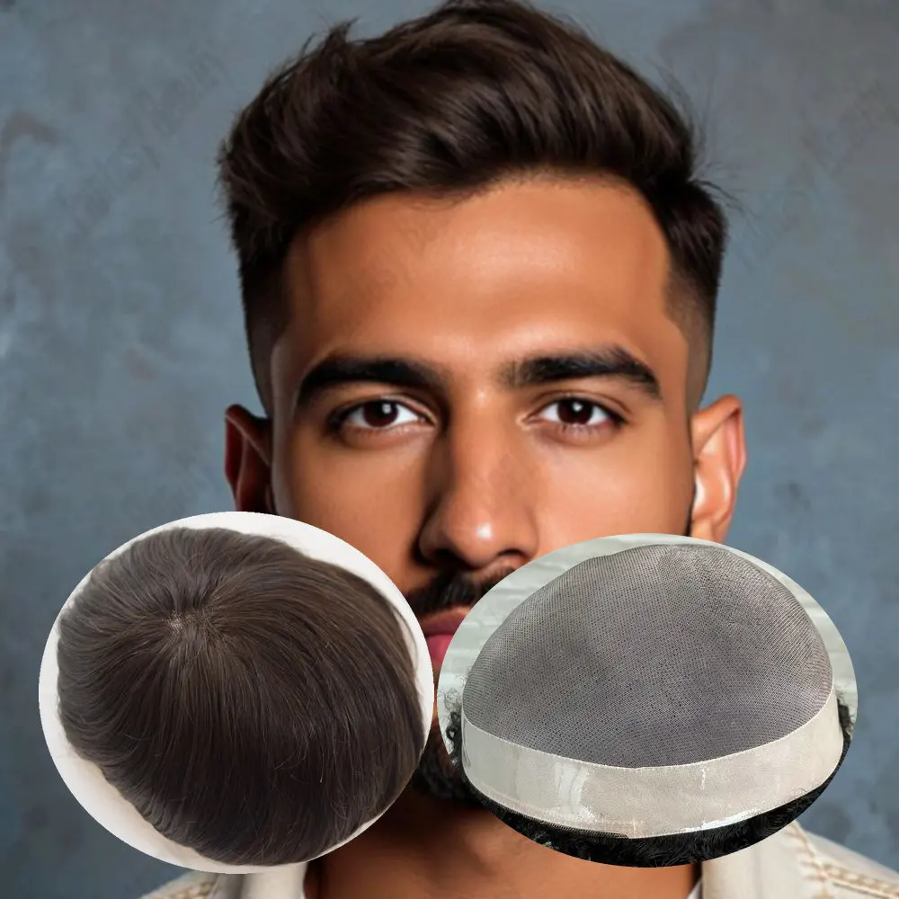 High Quaitly Men's Toupee Fine Mono Male Hair Prosthesis Breathable and Durable Men Wig100%Natural Human Hair Prosthesis For Men
High Quaitly Men's Toupee Fine Mono Male Hair Prosthesis Breathable and Durable Men Wig100%Natural Human Hair Prosthesis For Men