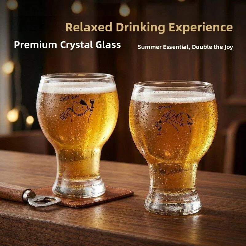 Transparent Glass Beer Cup Korean Style High Foot Drinkware Home Use Coffee Juice Water Cartoon Design New 2026
Transparent Glass Beer Cup Korean Style High Foot Drinkware Home Use Coffee Juice Water Cartoon Design New 2026