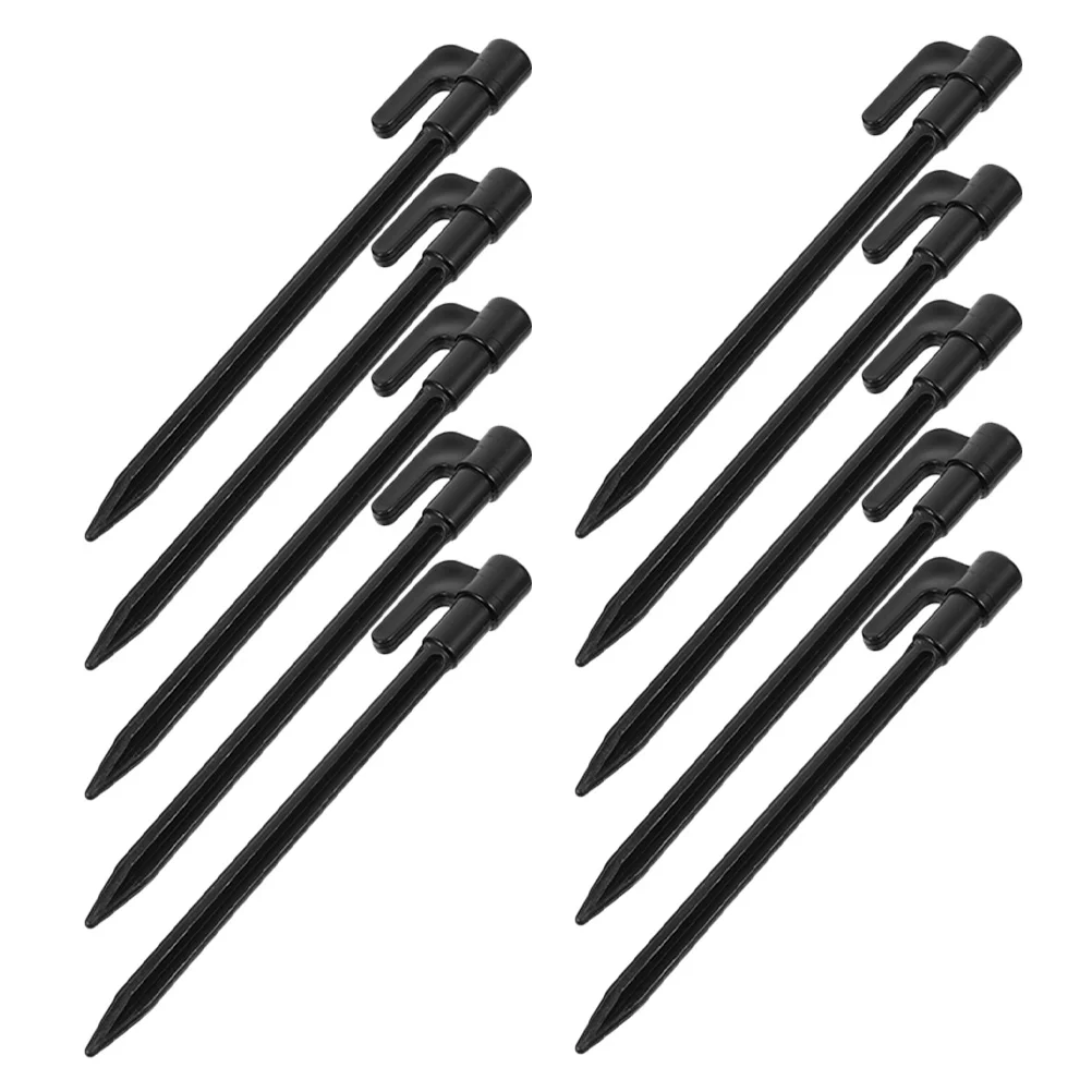 10 Pcs Beach Tent Stakes for Sand Camping Outdoor Rug Accessories Black Lawn Pegs
10 Pcs Beach Tent Stakes for Sand Camping Outdoor Rug Accessories Black Lawn Pegs