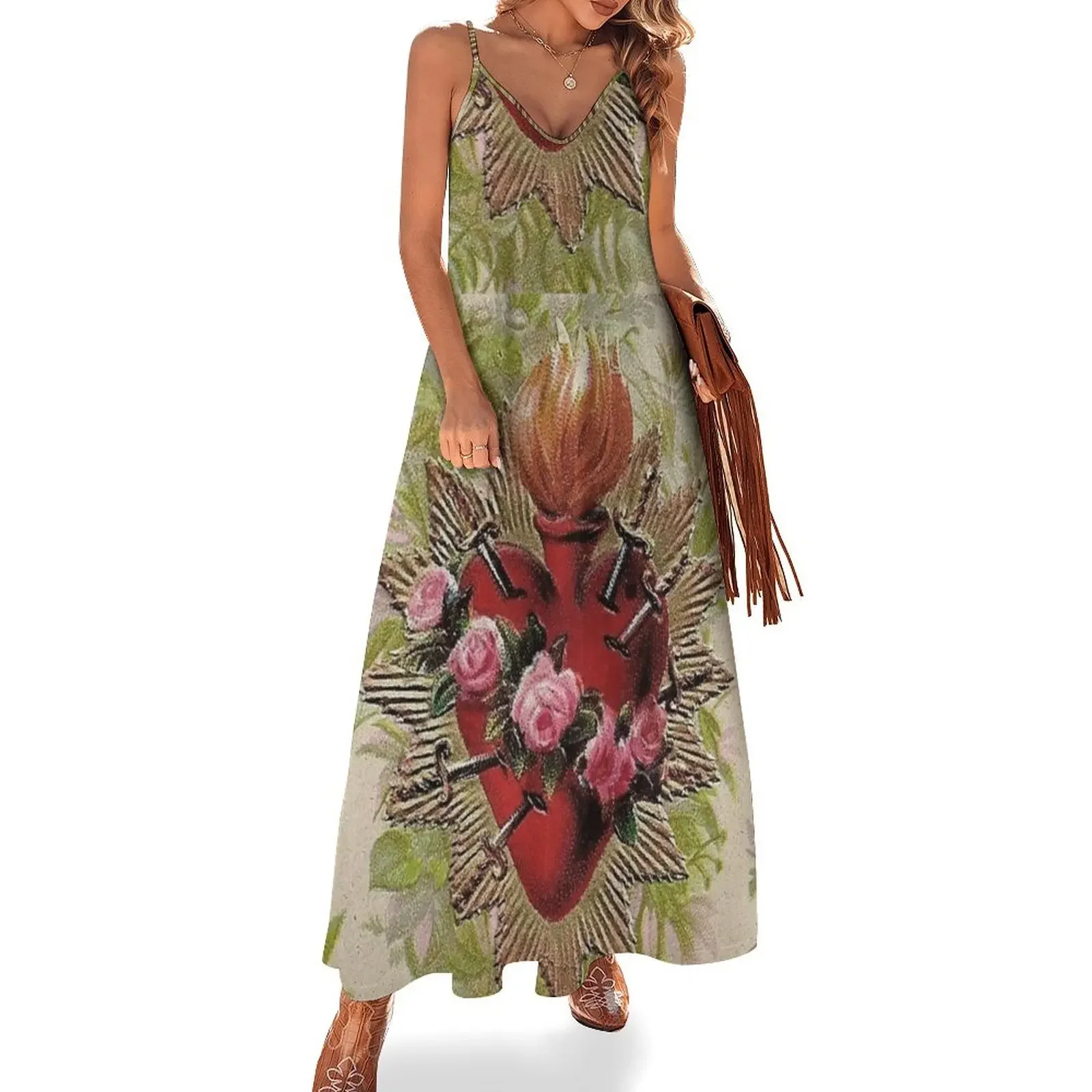 The Heart Is Sacred Sleeveless Dress Women's summer skirt Beachwear purple dress
The Heart Is Sacred Sleeveless Dress Women's summer skirt Beachwear purple dress