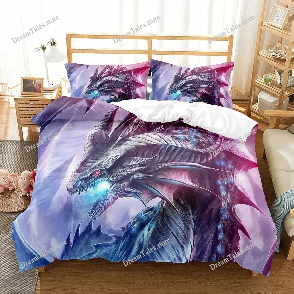 Cartoon Dragon Duvet Cover Set Fly Dragon Wild Animal Comforter Cover for Kids Boys Men Bedding Set Lightweight Soft Quilt Cover
Cartoon Dragon Duvet Cover Set Fly Dragon Wild Animal Comforter Cover for Kids Boys Men Bedding Set Lightweight Soft Quilt Cover