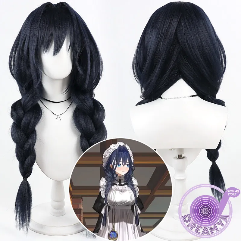 Ouro Kronii Cosplay Wig Vtuber Navy Blue Braided Long Heat Resistant Synthetic Hair Halloween Party Role Play Carnival + Wig Cap
Ouro Kronii Cosplay Wig Vtuber Navy Blue Braided Long Heat Resistant Synthetic Hair Halloween Party Role Play Carnival + Wig Cap
