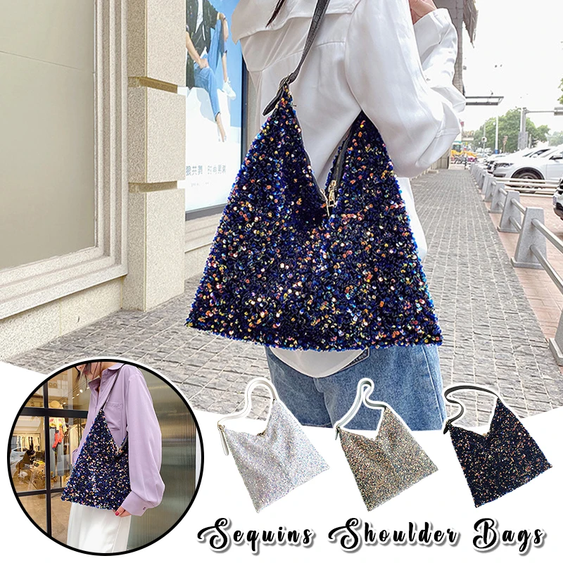 Luxury Sequin Shoulder Bag for Women Large Capacity Designer Hobo Bag, Shiny Evening Party & Travel Tote Handbag
Luxury Sequin Shoulder Bag for Women Large Capacity Designer Hobo Bag, Shiny Evening Party & Travel Tote Handbag