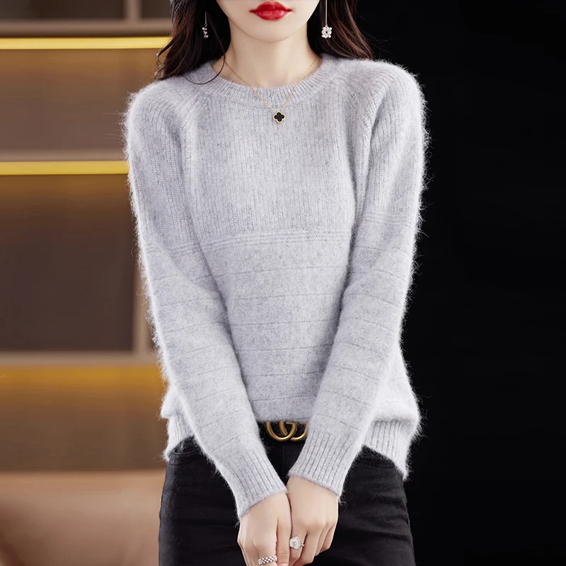 Women's Autumn And Winter Round Neck Mink Fleece Jumper Long Sleeve Solid Color Cashmere Sweater Base Top 2024 New Model
Women's Autumn And Winter Round Neck Mink Fleece Jumper Long Sleeve Solid Color Cashmere Sweater Base Top 2024 New Model