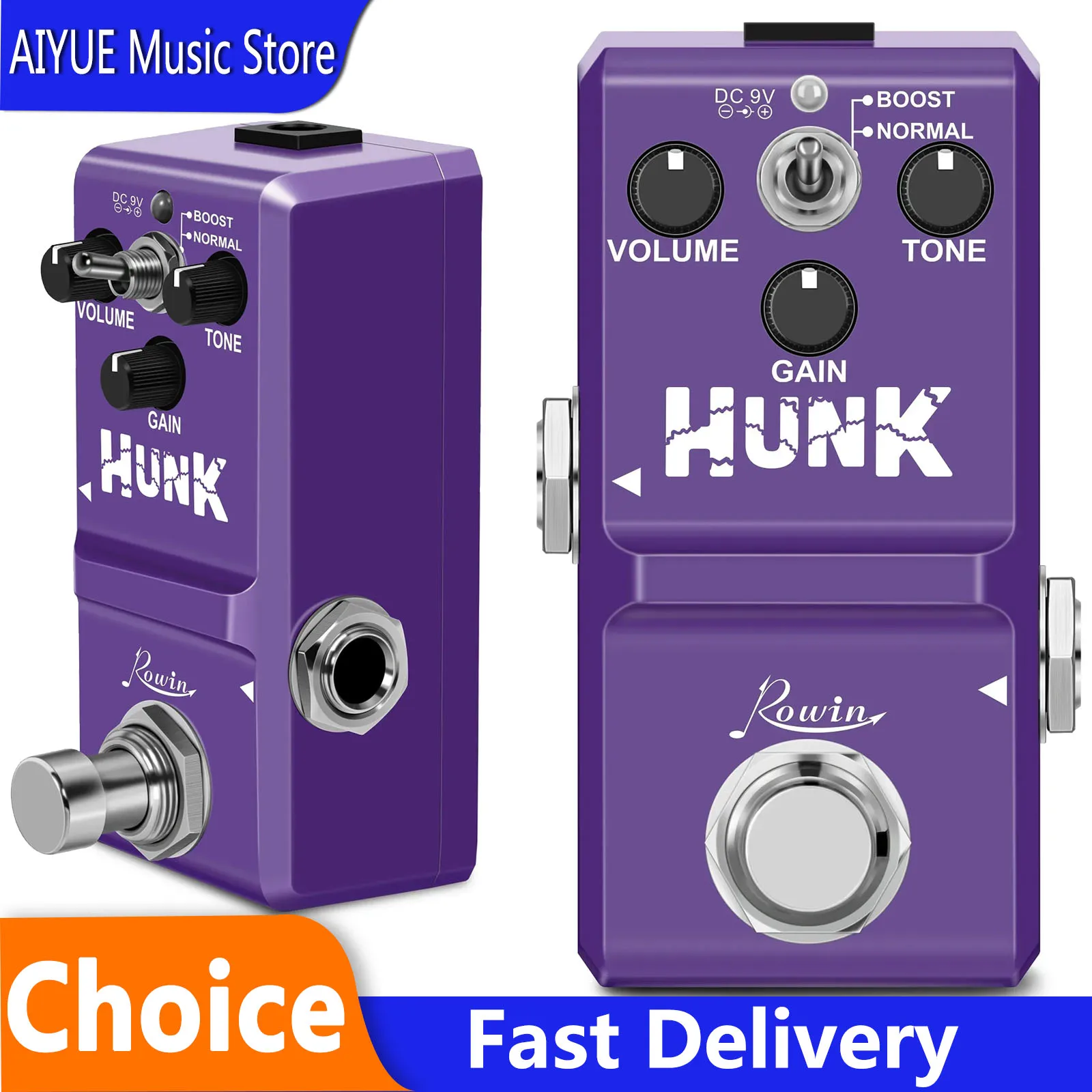 ROWIN Hunk Distortion Guitar Effects Pedal HUNK British Distortion Effect LN-301B True Bypass Pedal Electric Guitar Parts
ROWIN Hunk Distortion Guitar Effects Pedal HUNK British Distortion Effect LN-301B True Bypass Pedal Electric Guitar Parts
