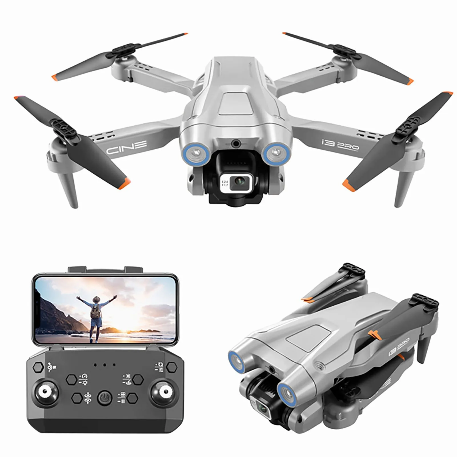 New i3 Pro Drone 4K HD Dual ESC Camera Optical Flow Positioning Obstacle Avoidance Foldable Quadcopter RC Dron Toys Gifts
New i3 Pro Drone 4K HD Dual ESC Camera Optical Flow Positioning Obstacle Avoidance Foldable Quadcopter RC Dron Toys Gifts