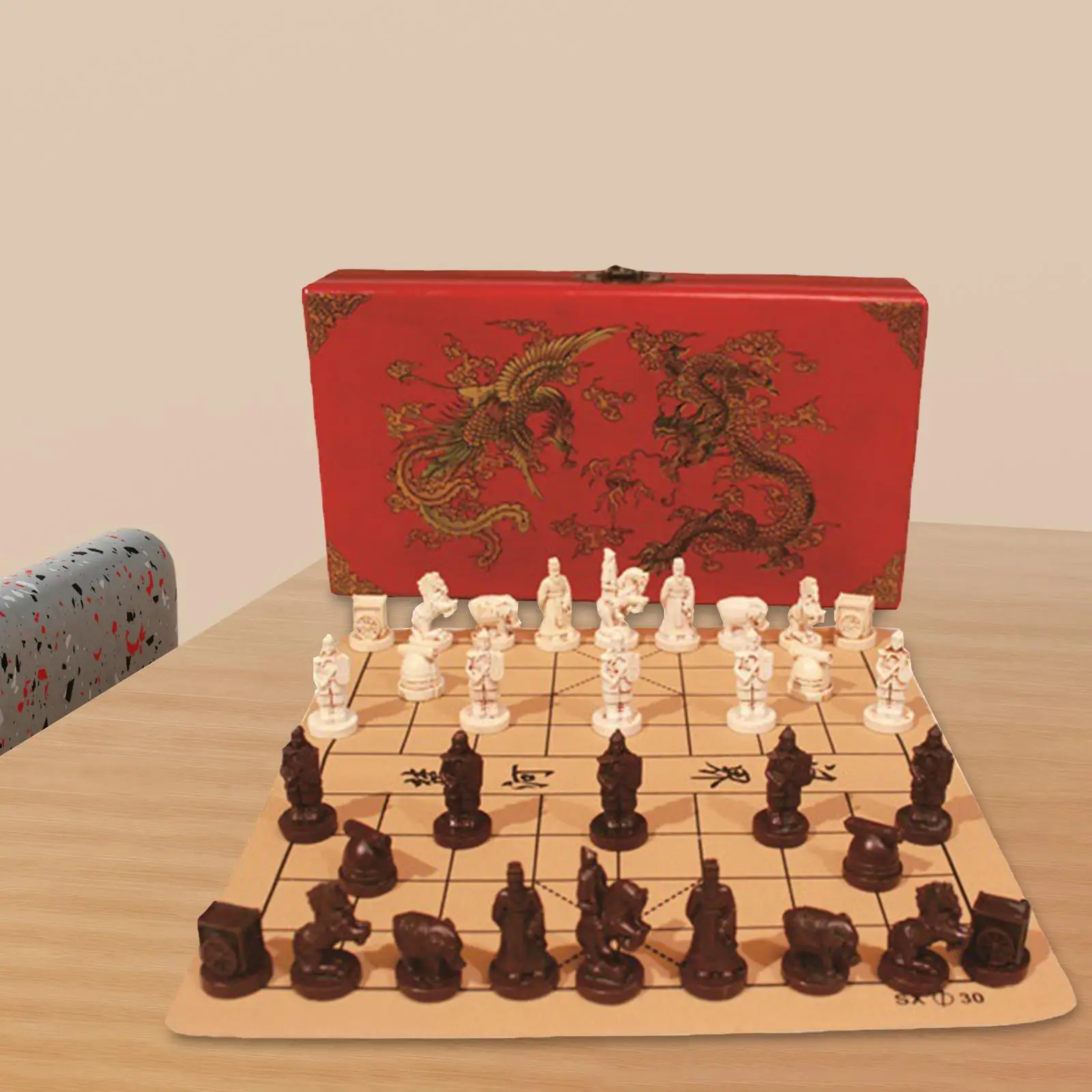3D Resin Chinese Chess Set with PU Leather Board Classic Warrior Chess Pieces Collection for Kids and Adults Gift
3D Resin Chinese Chess Set with PU Leather Board Classic Warrior Chess Pieces Collection for Kids and Adults Gift