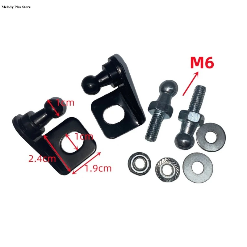 10mm 1 Pair Car Ball Stud Gas Shock Struts Mounting Brackets for Gas Spring Struts Lift Support Shock Universal
10mm 1 Pair Car Ball Stud Gas Shock Struts Mounting Brackets for Gas Spring Struts Lift Support Shock Universal