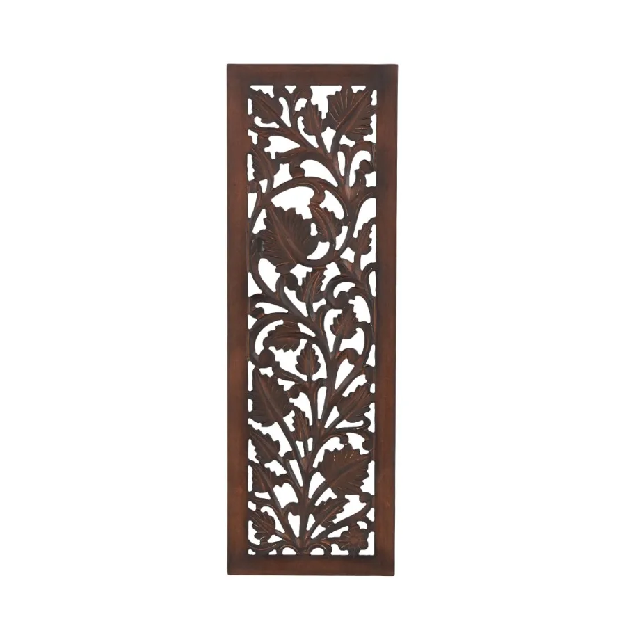 Brown Wooden Handmade Intricately Carved Acanthus Floral Wall Decor
Brown Wooden Handmade Intricately Carved Acanthus Floral Wall Decor