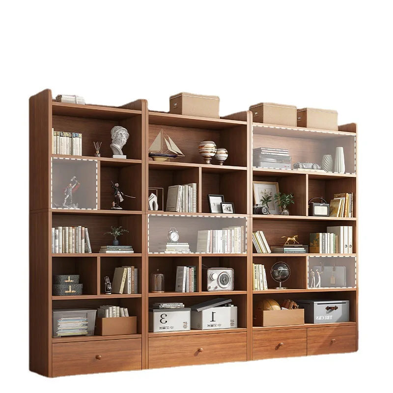 Bookshelf shelf floor-to-wall bookcase simple household simple living room office whole wall storage locker
Bookshelf shelf floor-to-wall bookcase simple household simple living room office whole wall storage locker