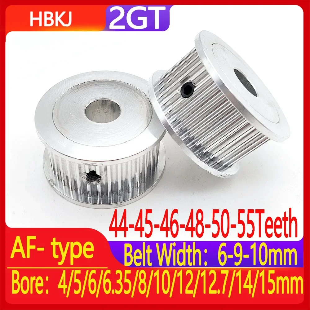 2GT Synchronous Aluminum Alloy Synchronous Pulley Inner Hole 4/5/6/6.35/8/10/12/14/15mm Pulley AF Type 44-45-46-48-50-55 Tooth
2GT Synchronous Aluminum Alloy Synchronous Pulley Inner Hole 4/5/6/6.35/8/10/12/14/15mm Pulley AF Type 44-45-46-48-50-55 Tooth