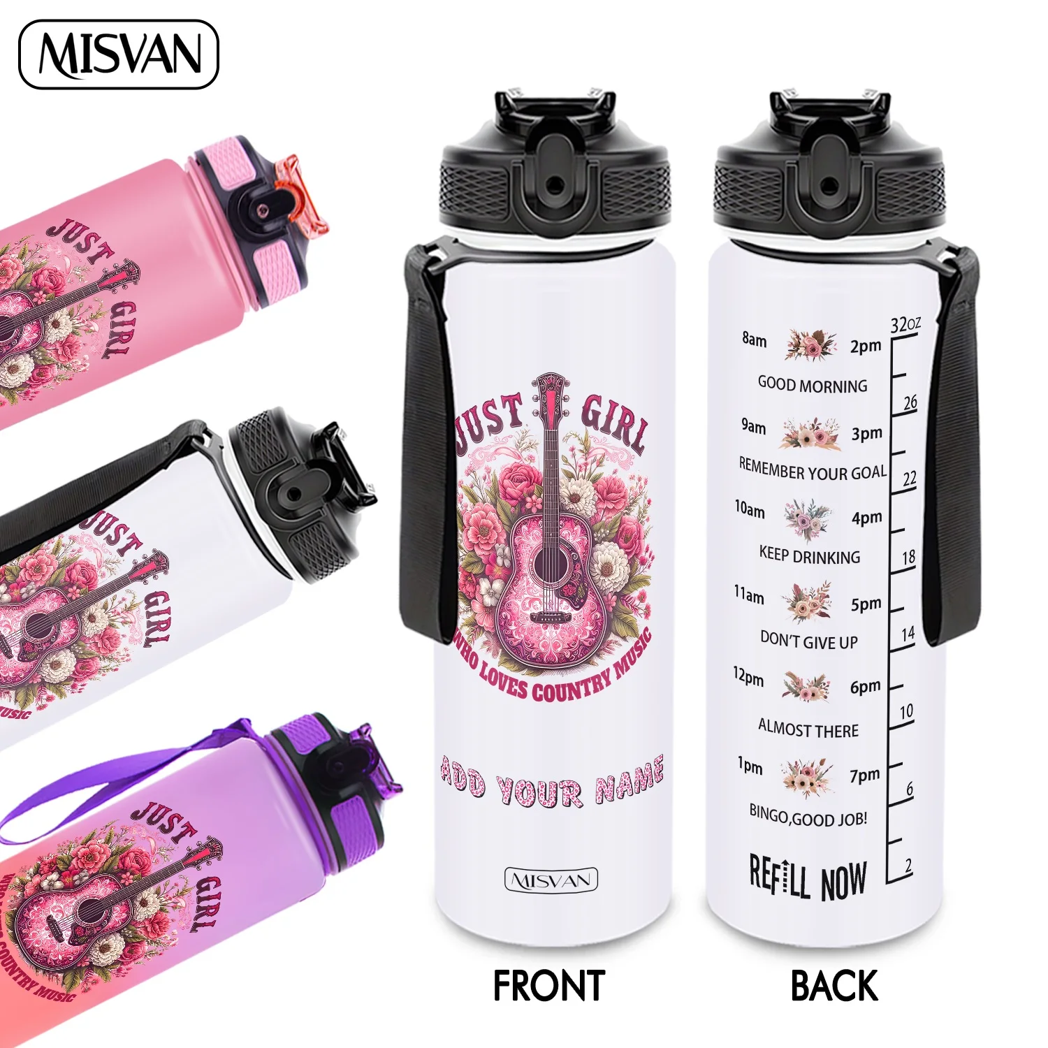 1PC,Customization Name 32oz Water Bottle,Just Girl Who Loves Country Music,Encourage Daily Hydration,for Gym Outdoor Cycling
1PC,Customization Name 32oz Water Bottle,Just Girl Who Loves Country Music,Encourage Daily Hydration,for Gym Outdoor Cycling