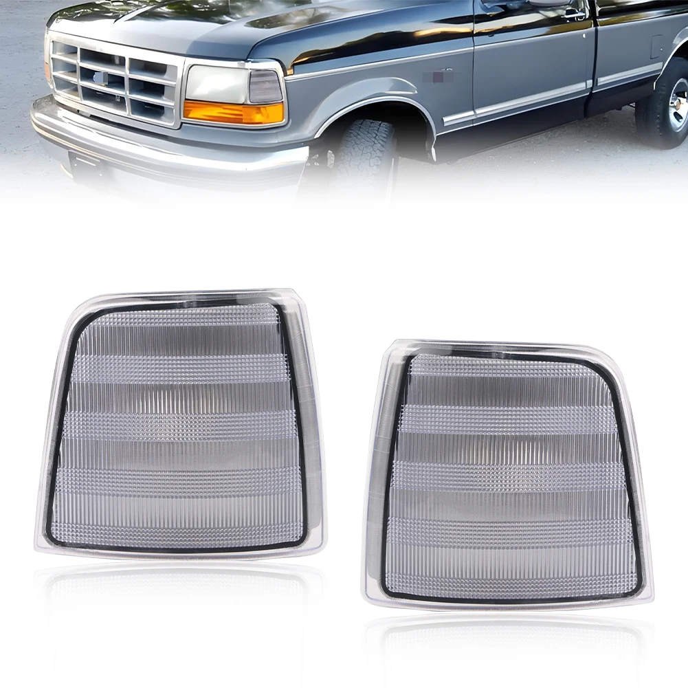 2Pcs Front Turn Signal Light Side Marker Light Corner Light Cover For 1992-1997 Ford Bronco/F150/F250/F350/F53/F59/F-Super Duty
2Pcs Front Turn Signal Light Side Marker Light Corner Light Cover For 1992-1997 Ford Bronco/F150/F250/F350/F53/F59/F-Super Duty
