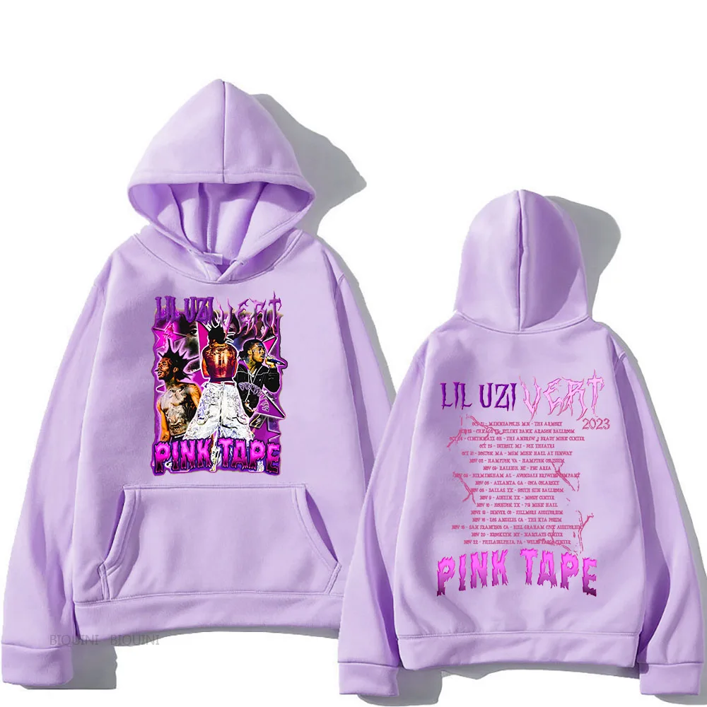 Lill Uzii Vert Pink Tape Music Tour Hoodies Mens Long Sleeve Hooded Sweatshirts Autumn/Winter Cartoon Print Pullover with Hooded
Lill Uzii Vert Pink Tape Music Tour Hoodies Mens Long Sleeve Hooded Sweatshirts Autumn/Winter Cartoon Print Pullover with Hooded