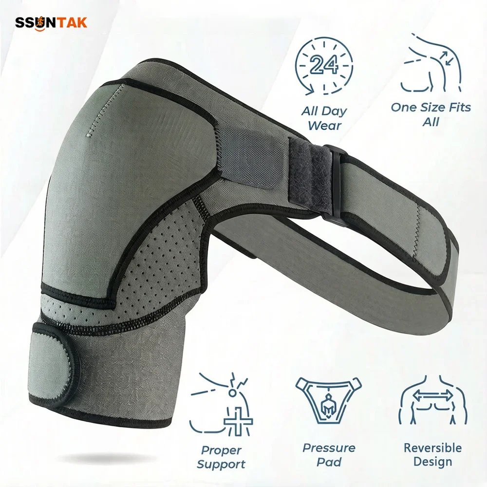 SSUNTAK Compression Shoulder Brace Support Sleeve with Pressure Pad for Men Women Left Right Shoulder Stability Recovery Pain
SSUNTAK Compression Shoulder Brace Support Sleeve with Pressure Pad for Men Women Left Right Shoulder Stability Recovery Pain