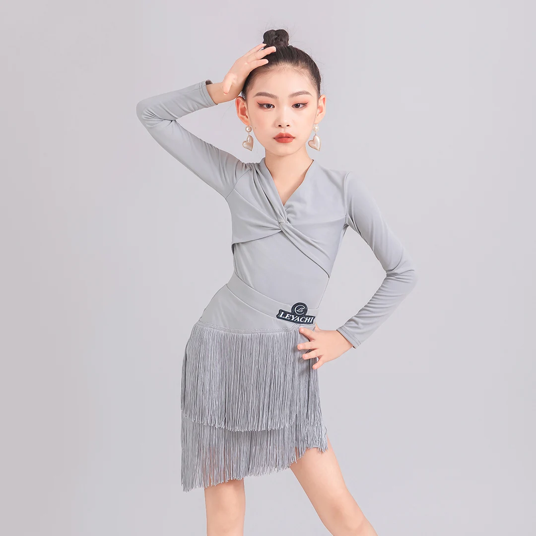 Grey Pink Fringe Latin Dance Costume Rumba Cha Cha Dancing Performance Dresses Girls Practice Wear Samba Dance Outfit YS5198
Grey Pink Fringe Latin Dance Costume Rumba Cha Cha Dancing Performance Dresses Girls Practice Wear Samba Dance Outfit YS5198