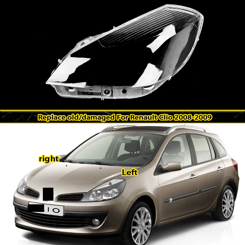 Headlight Shell Mask Lens Plexiglass Replacement For Renault Clio 2008-2009 Headlamp Cover Transparent Lampshade
Headlight Shell Mask Lens Plexiglass Replacement For Renault Clio 2008-2009 Headlamp Cover Transparent Lampshade