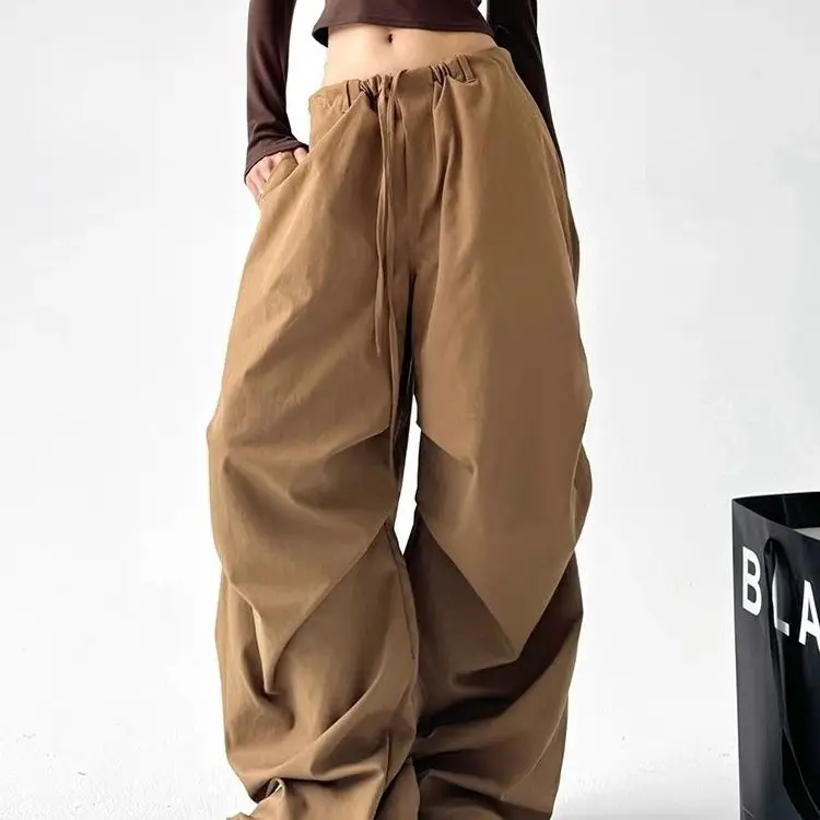 Brown Wide-Leg Pants Women's New Spring and Autumn Loose Casual High Waist Work Clothes Trousers Drooping Straight
Brown Wide-Leg Pants Women's New Spring and Autumn Loose Casual High Waist Work Clothes Trousers Drooping Straight