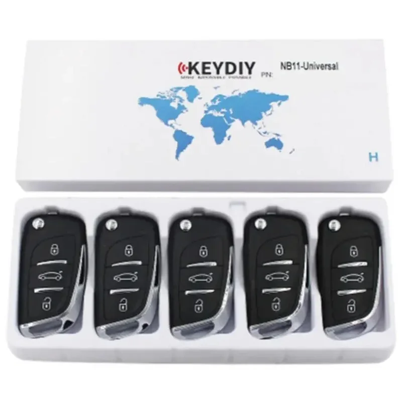 5pcs KEYDIY NB11 Multifunctional Car Remote Key 3 Buttons Universal KD NB11-2 Universal Remote Key for KD900+ URG200 KD-X2
5pcs KEYDIY NB11 Multifunctional Car Remote Key 3 Buttons Universal KD NB11-2 Universal Remote Key for KD900+ URG200 KD-X2