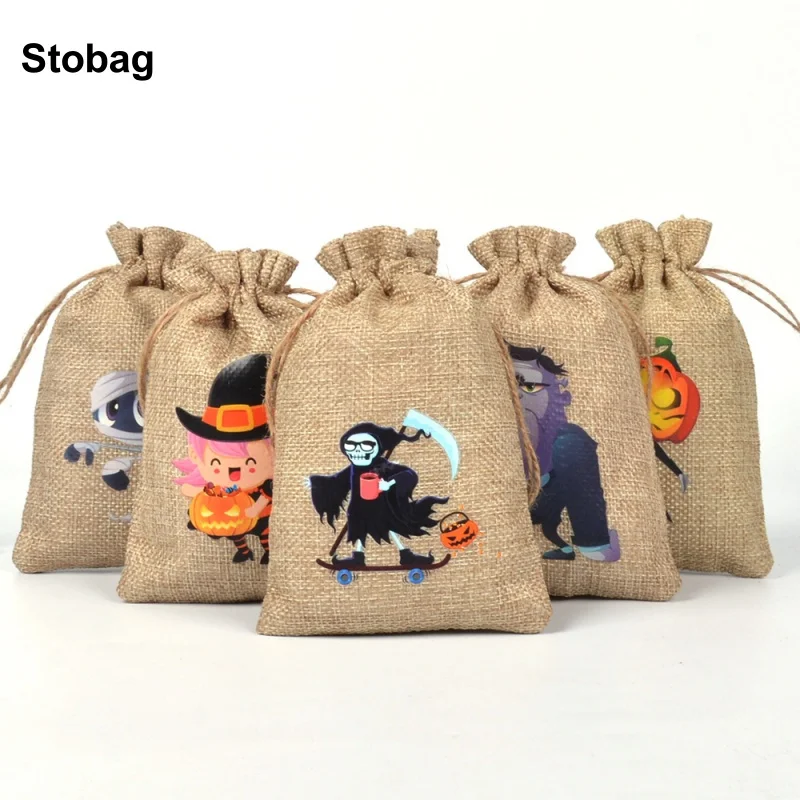 StoBag 50pcs Wholesale Happy Halloween Linen Candy Gift Packaging Bags Small Drawstring Storage Kids Pouch Trick or Treat Party
StoBag 50pcs Wholesale Happy Halloween Linen Candy Gift Packaging Bags Small Drawstring Storage Kids Pouch Trick or Treat Party