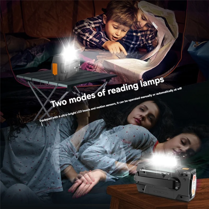 [NEW!ABKG】 4000Mah Solar Chargeable FM/AM Emergency Weather Radio Including Flashlights, LED Reading Lamp, SOS Alarm, Rechargeab
[NEW!ABKG】 4000Mah Solar Chargeable FM/AM Emergency Weather Radio Including Flashlights, LED Reading Lamp, SOS Alarm, Rechargeab