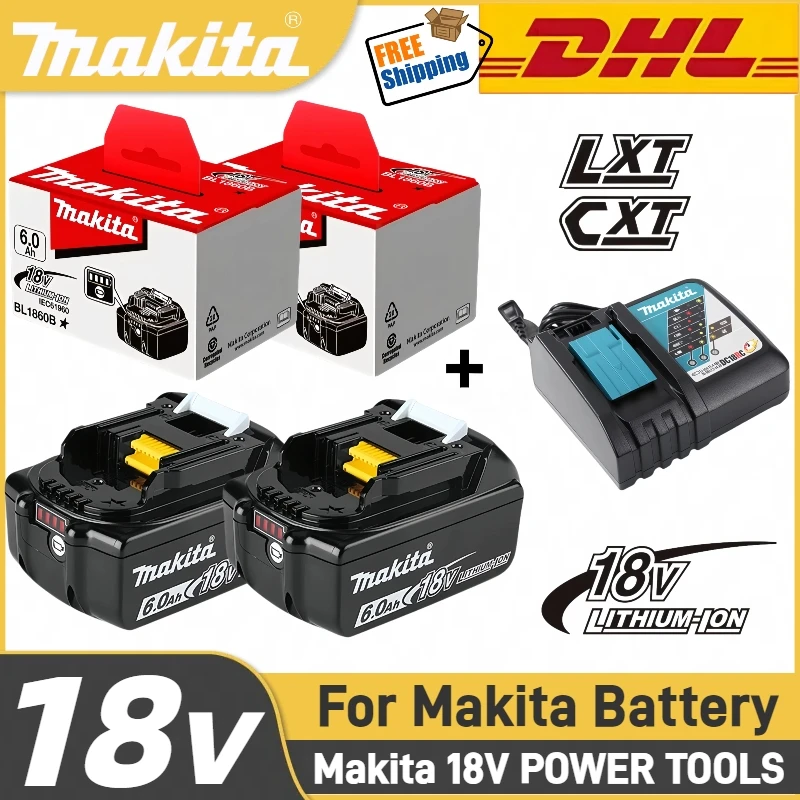 100% Authentic Makita Battery, 6.0Ah Rechargeable Lithium-Ion battery, for Makita 18V Battery BL130B BL1840B BL1850B BL1860B
100% Authentic Makita Battery, 6.0Ah Rechargeable Lithium-Ion battery, for Makita 18V Battery BL130B BL1840B BL1850B BL1860B