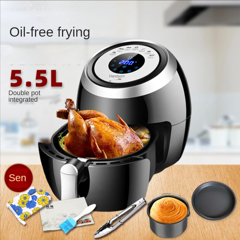 Air fryer large capacity multifunctional household oil-free french fries machine smart touch screen Taiwan kitchen appliances
Air fryer large capacity multifunctional household oil-free french fries machine smart touch screen Taiwan kitchen appliances
