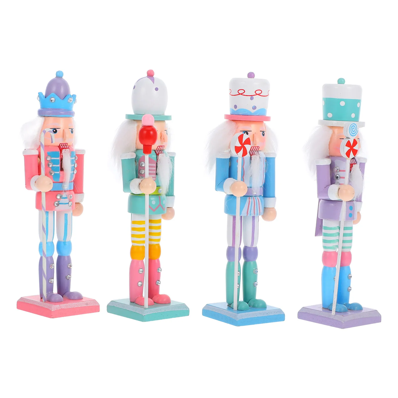 4pcs Nutcracker Figurines Wooden Christmas Decor 18cm Soldier Ornaments Festive Home Desktop Miniature Model Gifts
4pcs Nutcracker Figurines Wooden Christmas Decor 18cm Soldier Ornaments Festive Home Desktop Miniature Model Gifts