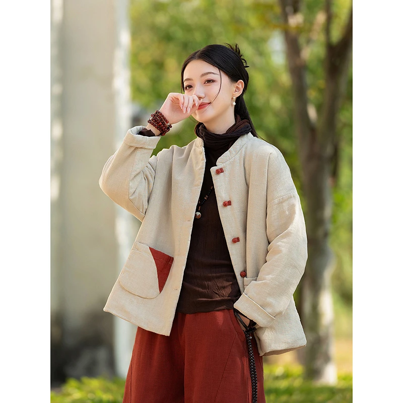 2025 New Arrival Spring Autumn Women Casual Loose O-neck Single Breasted Outerwear & Coats Cotton Linen Vintage Jackets Y87
2025 New Arrival Spring Autumn Women Casual Loose O-neck Single Breasted Outerwear & Coats Cotton Linen Vintage Jackets Y87