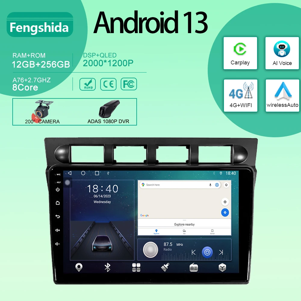 Автомобильный радиоприемник Android для Kia Picanto SA Morning 2004-2007, автомобильный радиоприемник, мультимедийный видеоплеер, навигация, стерео, GPS, проектор Carplay, Wi-Fi
Автомобильный радиоприемник Android для Kia Picanto SA Morning 2004-2007, автомобильный радиоприемник, мультимедийный видеоплеер, навигация, стерео, GPS, проектор Carplay, Wi-Fi