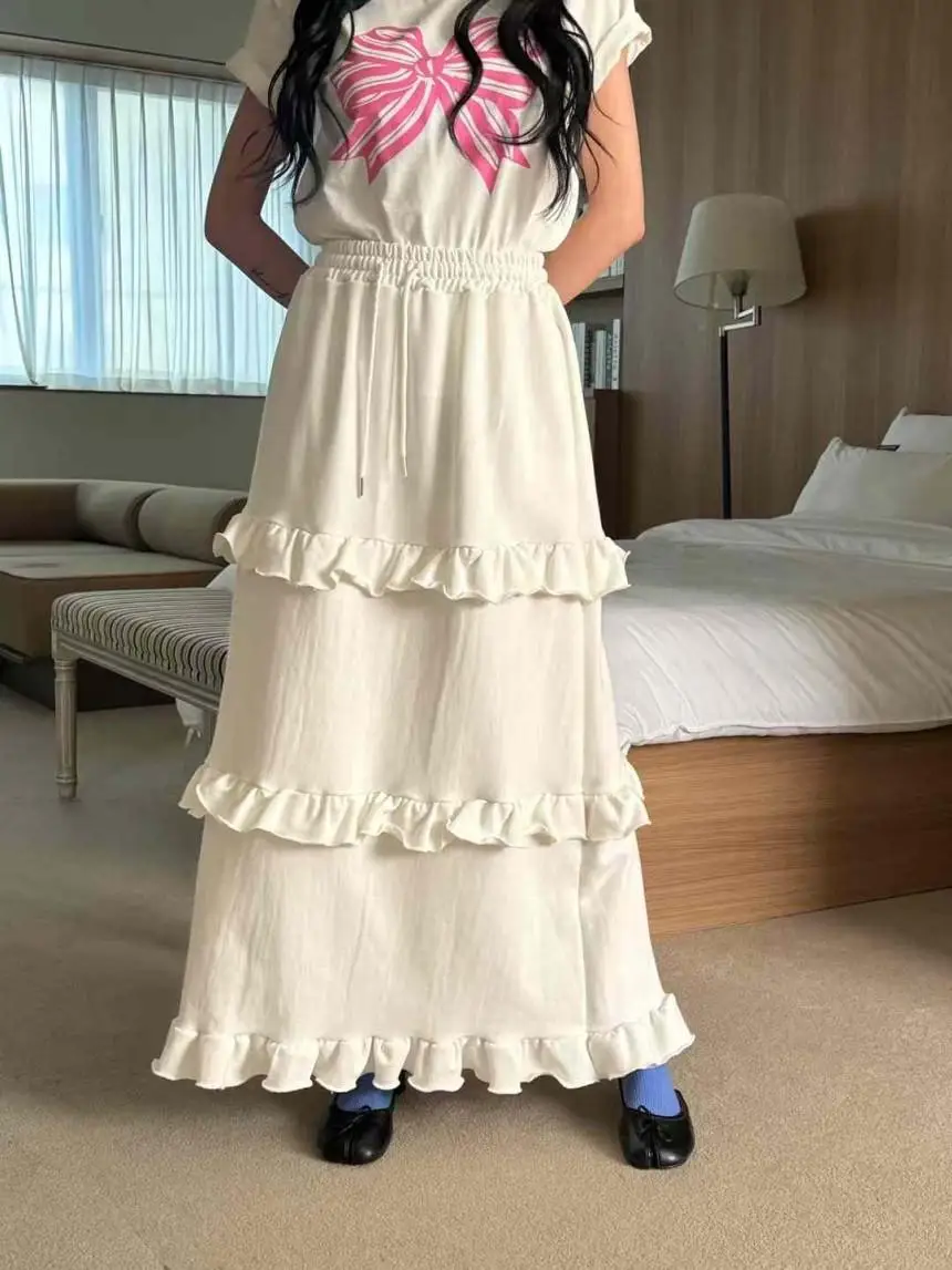 Женская юбка-миди трапециевидной формы с эластичной резинкой на талии, лоскутная юбка для выпечки, многослойная юбка-тортик, молодежная универсальная длинная юбка свободного покроя
Женская юбка-миди трапециевидной формы с эластичной резинкой на талии, лоскутная юбка для выпечки, многослойная юбка-тортик, молодежная универсальная длинная юбка свободного покроя