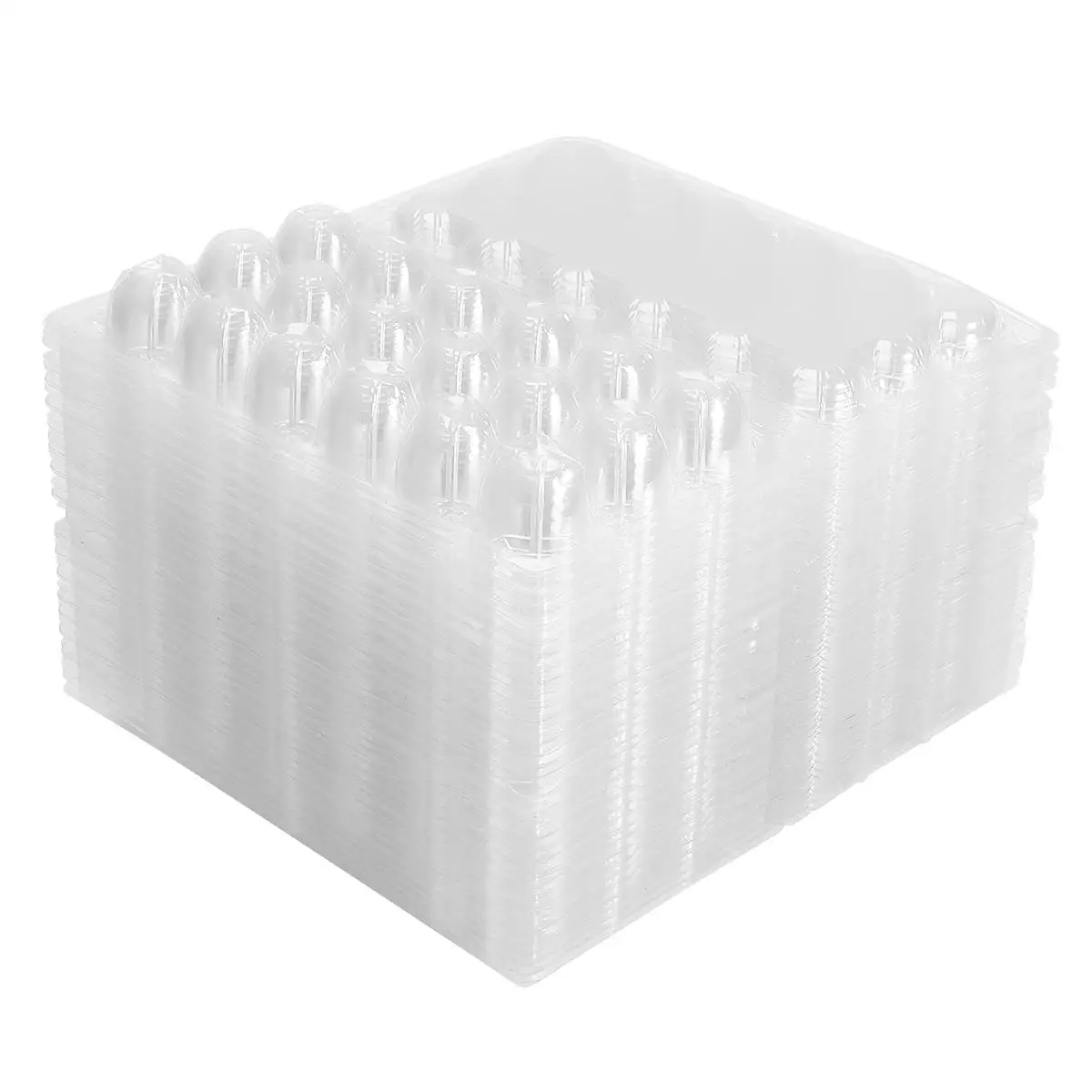 50 Pcs Quail Egg Storage Box PVC Transparent Container Holder Large Capacity Egg Carton 18 Grids Carrier Household Merchandises
50 Pcs Quail Egg Storage Box PVC Transparent Container Holder Large Capacity Egg Carton 18 Grids Carrier Household Merchandises