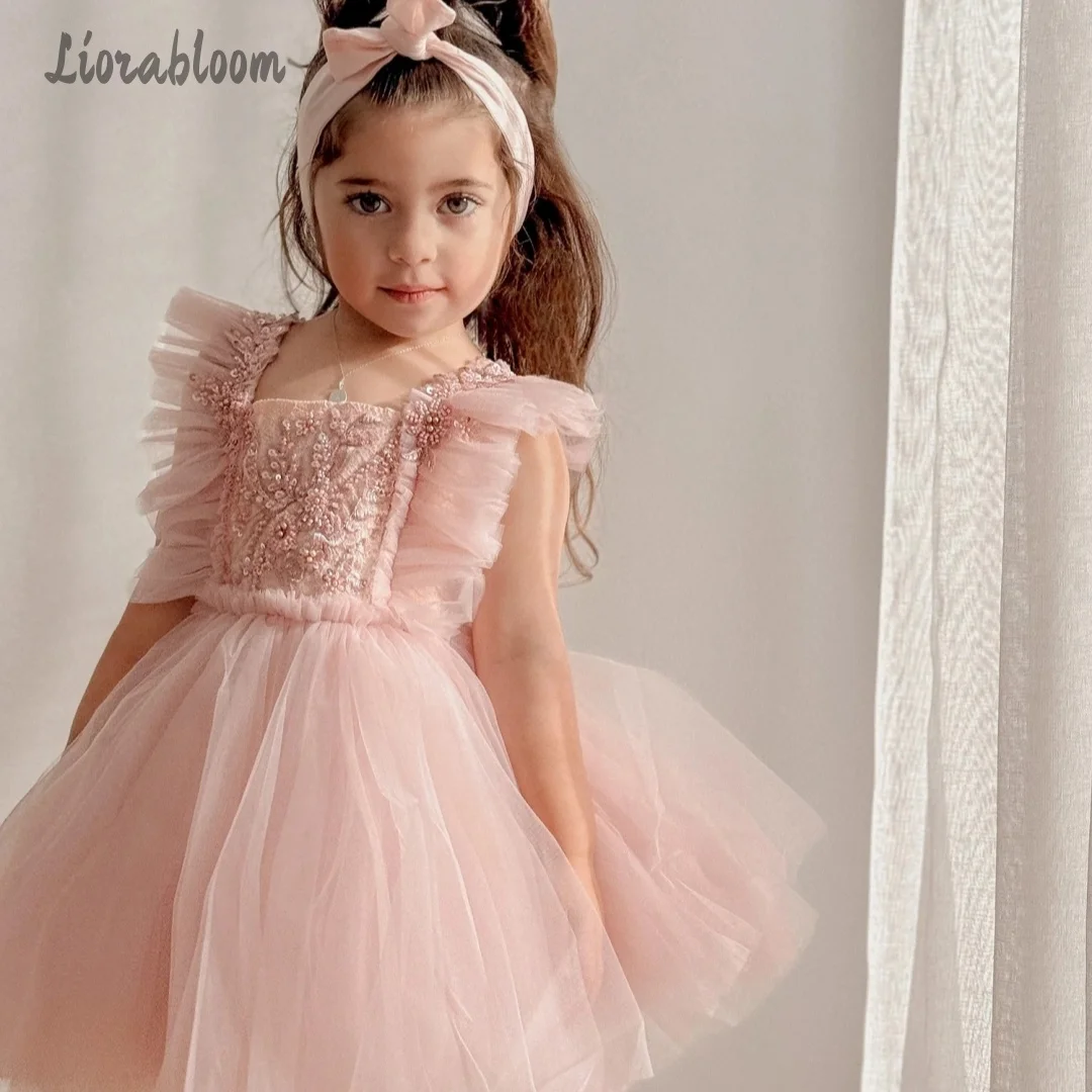 Girls' Multicolor Tulle Formal Gown Custom-Made Exquisite Flower Girl AttireWedding Party Attire свадебное платье
Girls' Multicolor Tulle Formal Gown Custom-Made Exquisite Flower Girl AttireWedding Party Attire свадебное платье