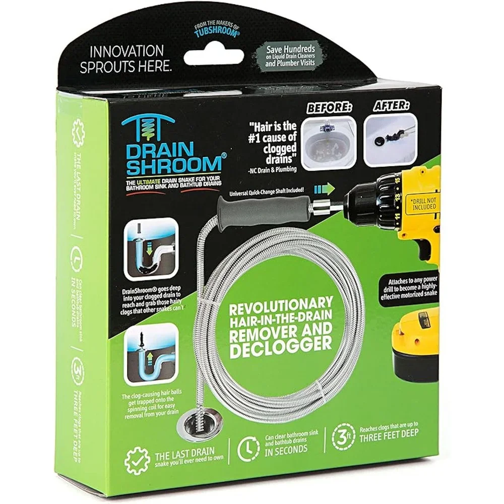 42-дюймовый сантехнический слив, змеиный шнек, адаптер для удаления засоров, раковина, ванна, электрическая дрель, инструмент для очистки
42-дюймовый сантехнический слив, змеиный шнек, адаптер для удаления засоров, раковина, ванна, электрическая дрель, инструмент для очистки