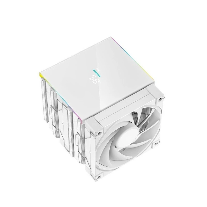 AK620 digital display white CPU radiator 1700 pin nickel plated 6 heat pipe silent FDB fan
AK620 digital display white CPU radiator 1700 pin nickel plated 6 heat pipe silent FDB fan