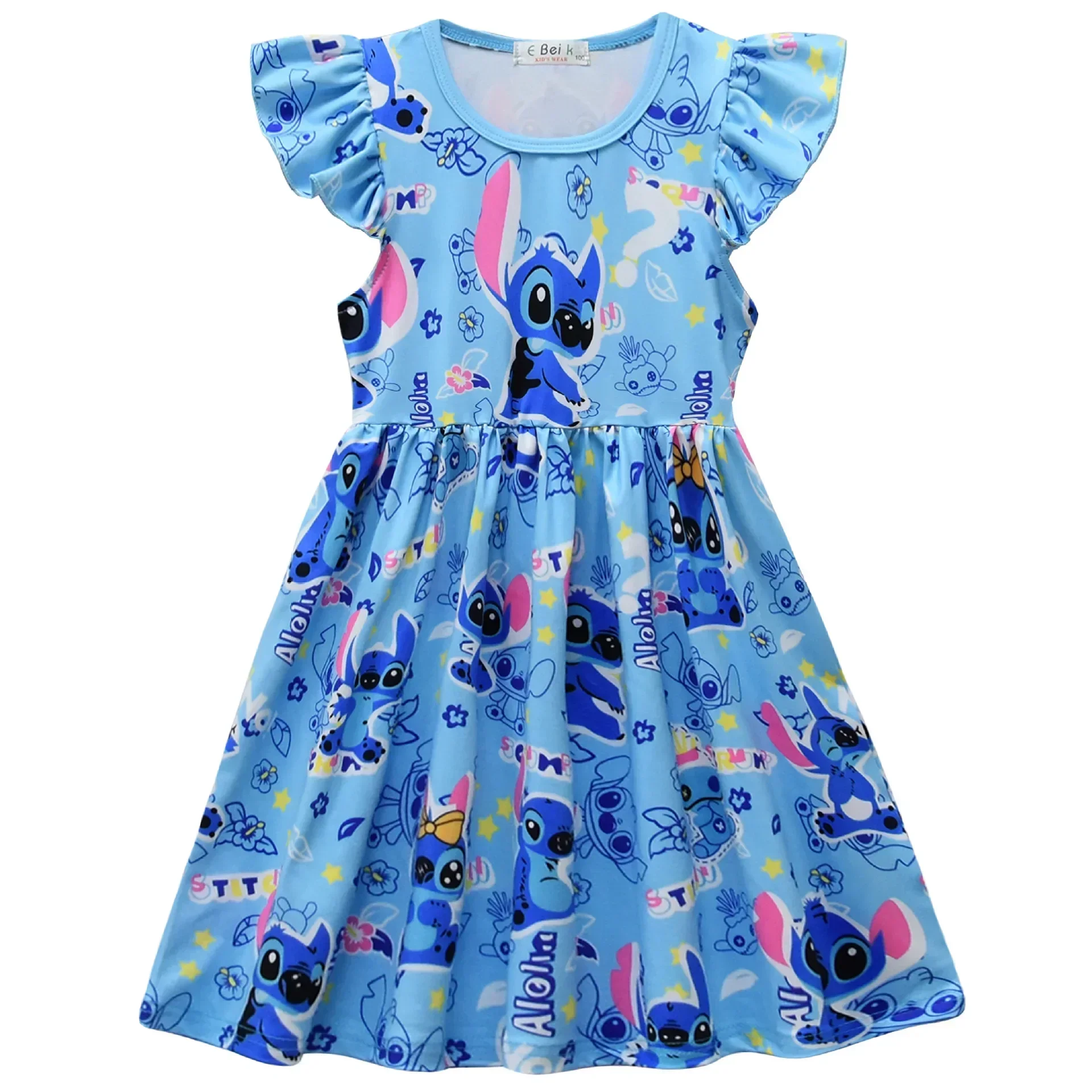 Disney Mickey Mouse Stitch Flying Sleeve Dress T-Shirt Skirt Summer Girls Sleeveless Skirt
Disney Mickey Mouse Stitch Flying Sleeve Dress T-Shirt Skirt Summer Girls Sleeveless Skirt