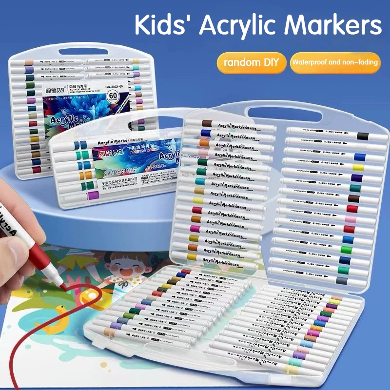 12/80 цветов, акриловый маркер с мягкой головкой, разные цвета, цветная ручка для граффити, водонепроницаемая, непрозрачная, с мягкой головкой на водной основе
12/80 цветов, акриловый маркер с мягкой головкой, разные цвета, цветная ручка для граффити, водонепроницаемая, непрозрачная, с мягкой головкой на водной основе