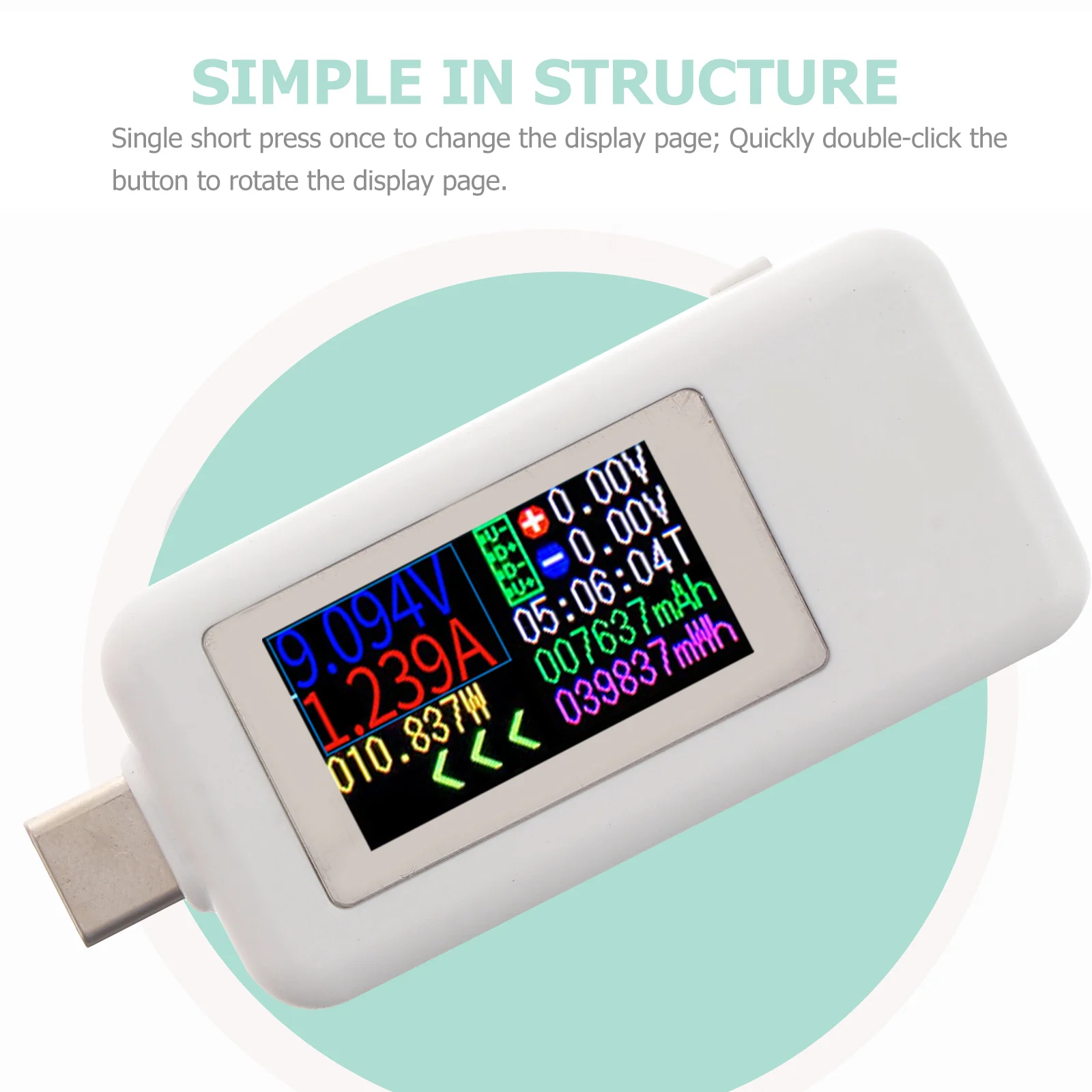 USB Type-C Tester Digital Screen Current Voltage Power Meter Real-Time Charging Monitor USB Voltmeter Ammeter Testing Device 
USB Type-C Tester Digital Screen Current Voltage Power Meter Real-Time Charging Monitor USB Voltmeter Ammeter Testing Device