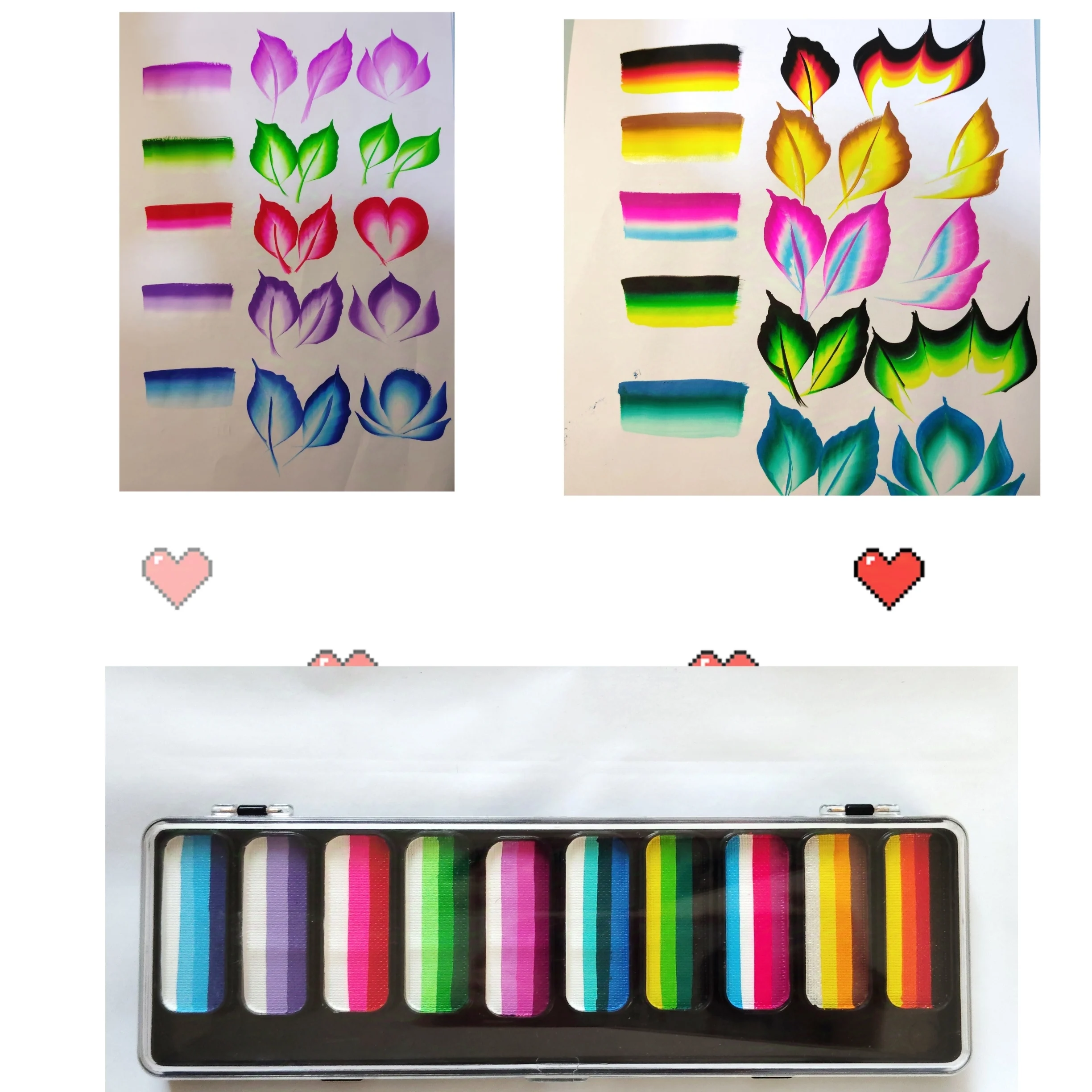 10 Split Liners Pallet Water Activated Hydro Face Paint Palette Rainbow Colors New Body Painting Art
10 Split Liners Pallet Water Activated Hydro Face Paint Palette Rainbow Colors New Body Painting Art
