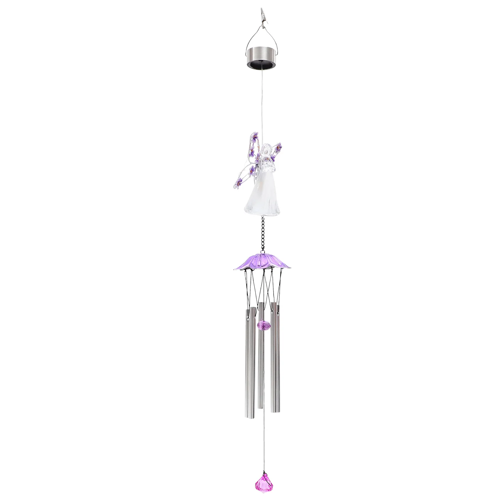 Solar Wind Chime Durable Angel Pendant Outdoor Garden Solar Powered Hanging Windchime Luminous Decorative Lamp 
Solar Wind Chime Durable Angel Pendant Outdoor Garden Solar Powered Hanging Windchime Luminous Decorative Lamp
