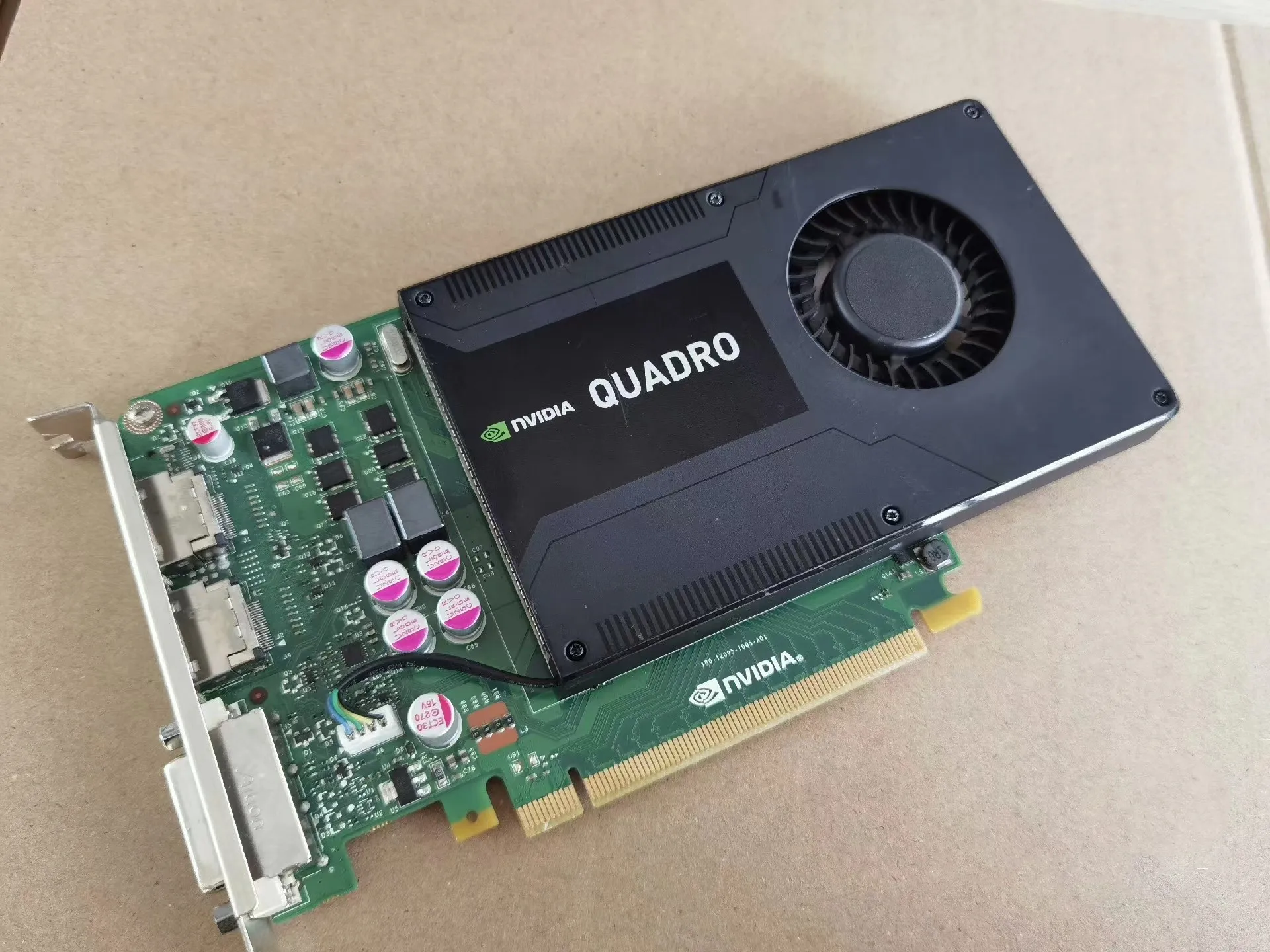 Used NVIDIA Quadro K2000 2GB 384SP GDDR5 DisplayPort DVI Professional Graphics Card
Used NVIDIA Quadro K2000 2GB 384SP GDDR5 DisplayPort DVI Professional Graphics Card