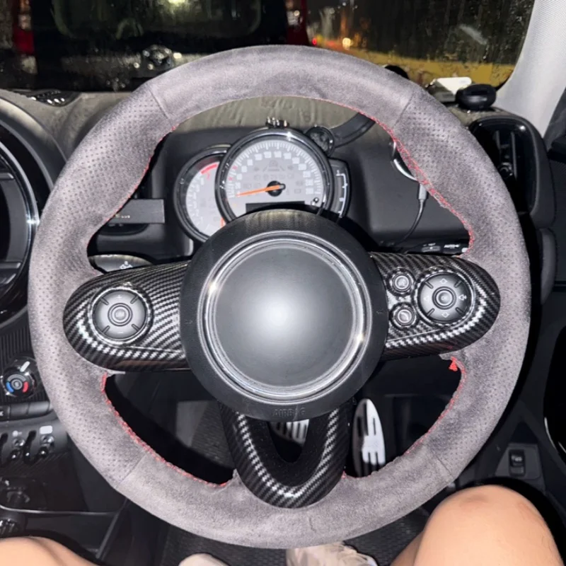 Hand-Sewn Suede Car Steering Wheel For BMW Mini MINI JCW COUNTRYMAN CLUBMAN COUPE Car Interior Accessorie
Hand-Sewn Suede Car Steering Wheel For BMW Mini MINI JCW COUNTRYMAN CLUBMAN COUPE Car Interior Accessorie