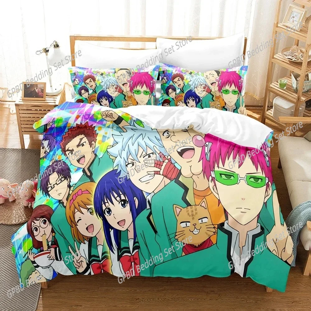 Аниме The Disastrous Life of Saiki K Kusuo Комплект постельного белья для мальчиков и девочек Twin Queen Size пододеяльник наволочка кровать для детей и взрослых
Аниме The Disastrous Life of Saiki K Kusuo Комплект постельного белья для мальчиков и девочек Twin Queen Size пододеяльник наволочка кровать для детей и взрослых