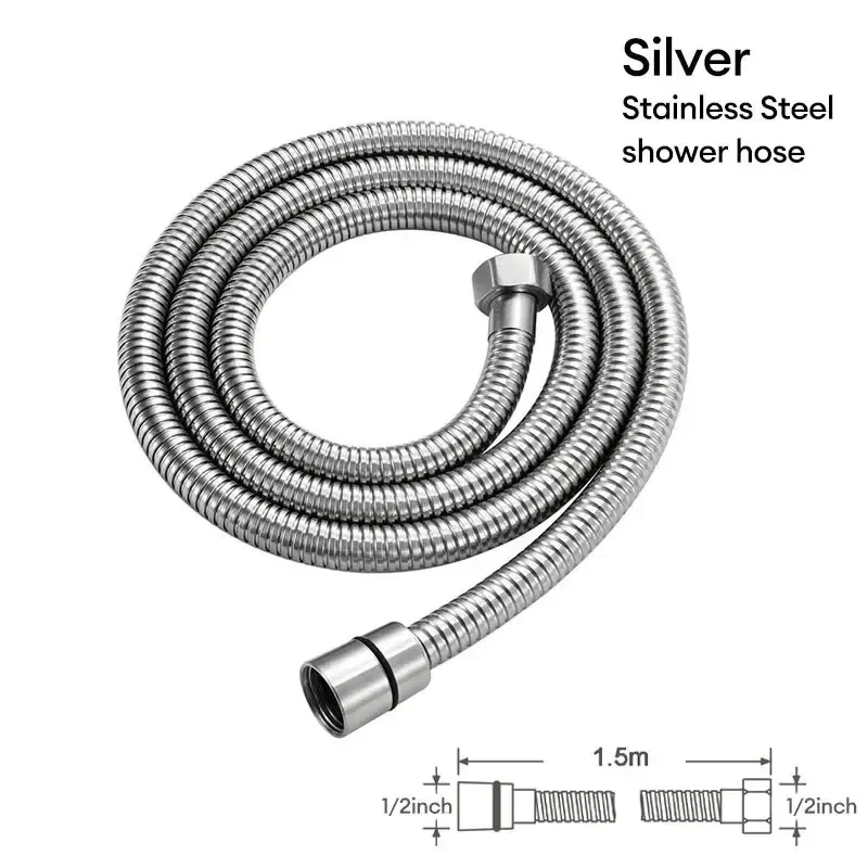 Stainless Steel Flexible Shower Hose Tube Pipe For Bathroom Accessories Shower Tube High Strength Hot And Cold Hose
Stainless Steel Flexible Shower Hose Tube Pipe For Bathroom Accessories Shower Tube High Strength Hot And Cold Hose